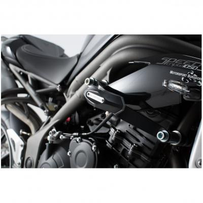 Kit de tampons de protection SW-MOTECH noir Triumph Speed Triple 1050