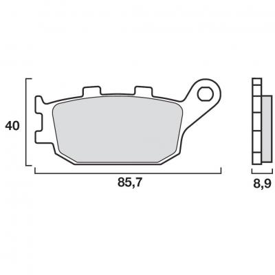 BREMBO Plaquettes de frein BREMBO route carbone c&eacute;ramique - 07HO3607