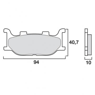 BREMBO Plaquettes de frein BREMBO route m&eacute;tal fritt&eacute; - 07YA34SA