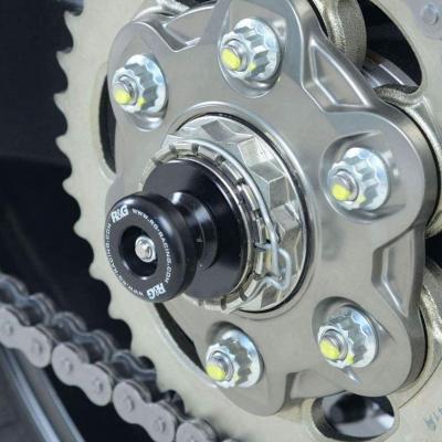 Diabolos de bras oscillant R&G Racing noir sur axe Yamaha MT-07 14-18
