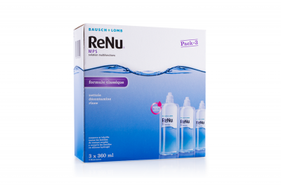 Renu MPS - Multi Purpose Solution 3X360ml,3 flacons de 360ml + 3 etuis