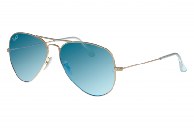 Lunettes de soleil polaris&eacute;es AVIATOR LARGE METAL RB3025 Jaune Ray Ban