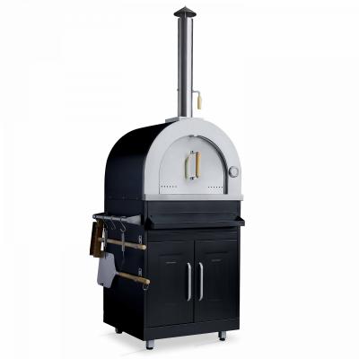 Module acier four &agrave; pizza pour cuisine ext&eacute;rieure
