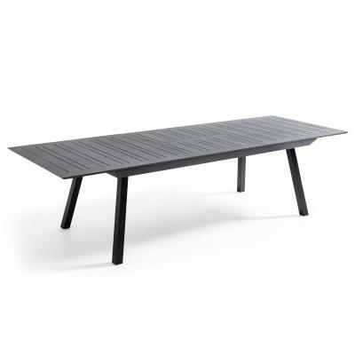 Table de jardin &agrave; rallonge extensible 216/298 cm en aluminium