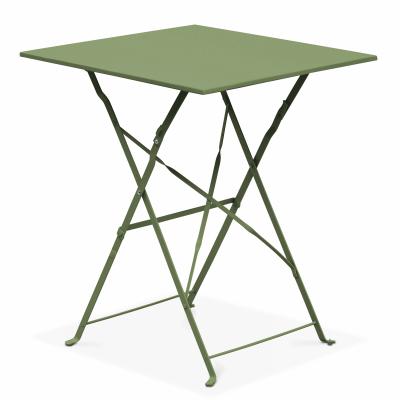 Oviala Table de Jardin Pliante bistrot en Acier Vert Cactus