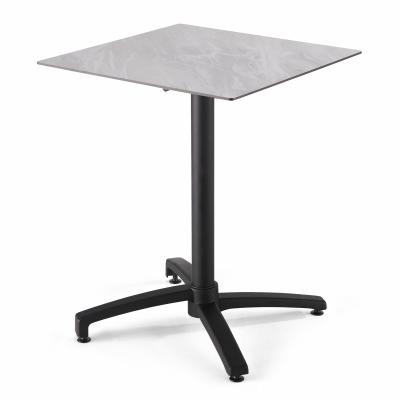Table de jardin carr&eacute;e (70x70cm) inclinable en HPL