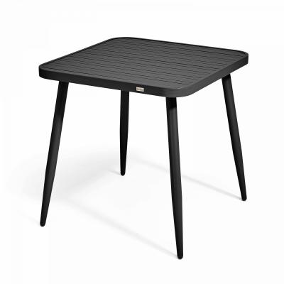 Table de terrasse carr&eacute;e (75 x 75 x 76 cm) en aluminium
