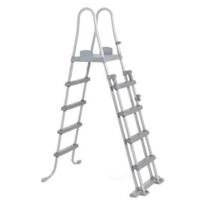 Echelle de s&eacute;curit&eacute; 2 x 4 marches avec plateforme - hauteur 132 cm