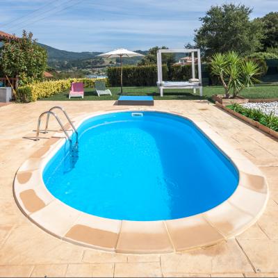 Kit piscine enterr&eacute;e madagascar acier ovale 700 x 320 x h150 cm