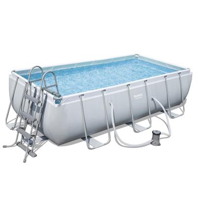 BESTWAY Kit Piscine rectangulaire tubulaire L4,04 x l2,01 x H1,00m