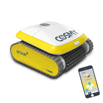 Robot de Piscine connect&eacute; bwt cosmy Star pour piscines jusqu'&agrave; 12m pilotable sur Smartphone