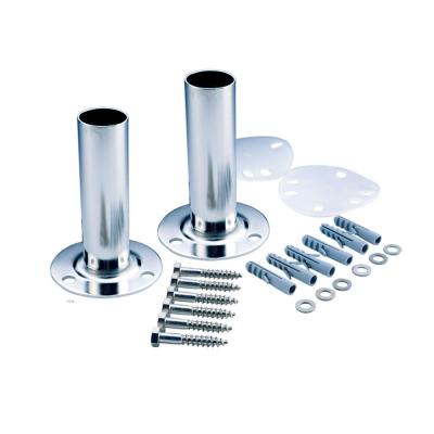 Support d'&eacute;chelle sur platine &Oslash;43 mm aisi-316 poli (la paire)