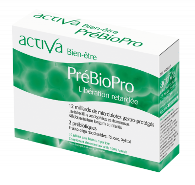 Prebiopro Lib&eacute;ration Retard&eacute;e x30 g&eacute;lules Bien-&Ecirc;tre Activa