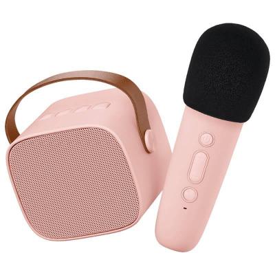 Lalarma - Enceinte Karaok&eacute; sans fil rechargeable - Rose -