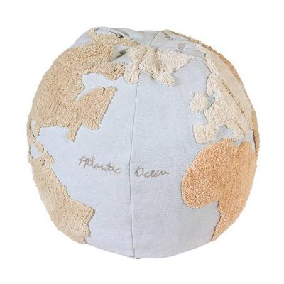 Pouf World Map Back-to-School (45 x 50 cm)