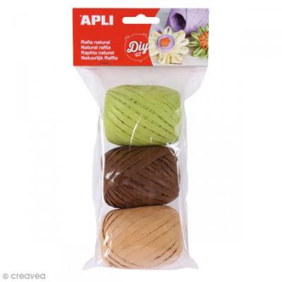 Apli raphia naturel tons nature 014413
