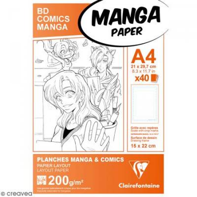Papier Manga - A4 - 40 Feuilles