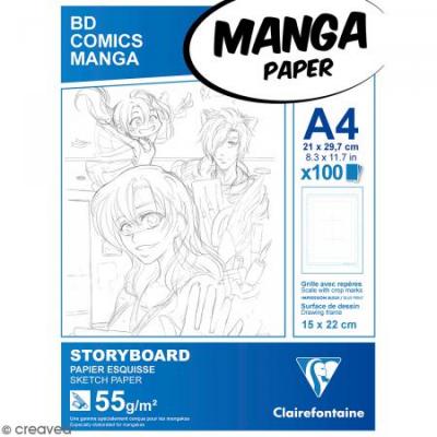 Manga bloc Storyboard A4 100F G.6C 55g
