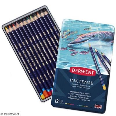 Derwent Metallic Box Inktense Pencil 12 Units