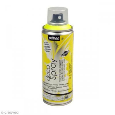 Decospray pebeo aerosol 200ml jaune fluo