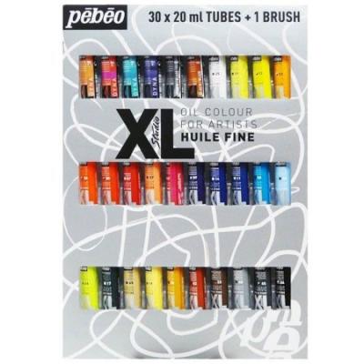 Huile Fine XL Etui 30 tubes 20ml assortis et pinceau