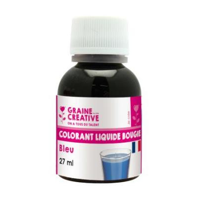 Colorant liquide pour bougie Bleu 27 ml - DTM - couleur variant