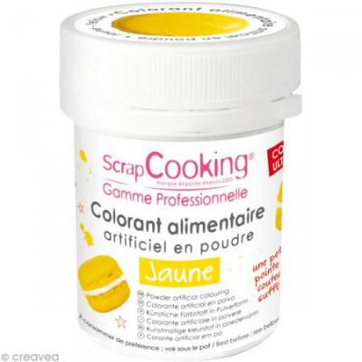 Colorant alimentaire (artificiel) - Jaune - Scrapcooking