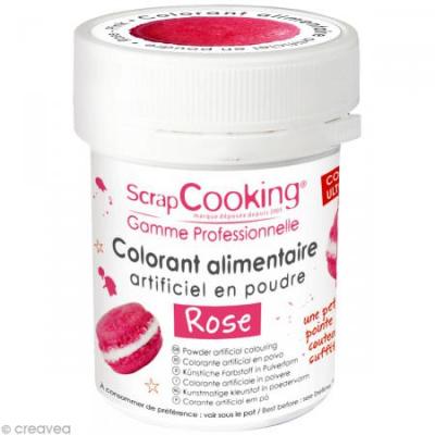 Colorant alimentaire (artificiel) - Rose - Scrapcooking