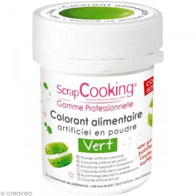 Colorant alimentaire (artificiel) - Vert - Scrapcooking