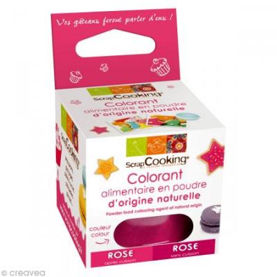 Colorant Alimentaire D'origine Naturelle - Rose Fonc&acute; - Scrapcooking