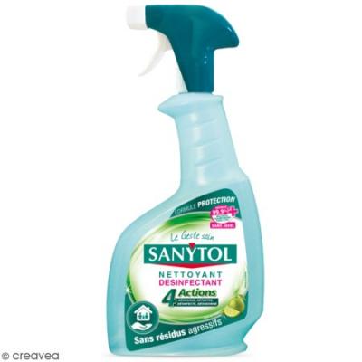 Sanytol Nettoyant D&eacute;sinfectant Protection 4 Actions 500 ml - Lot de 4