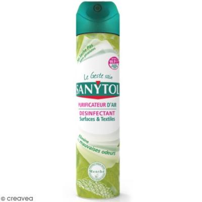 D&eacute;sodorisant Air Surfaces&Textiles Sanytol - L'a&eacute;rosol De 300 Ml
