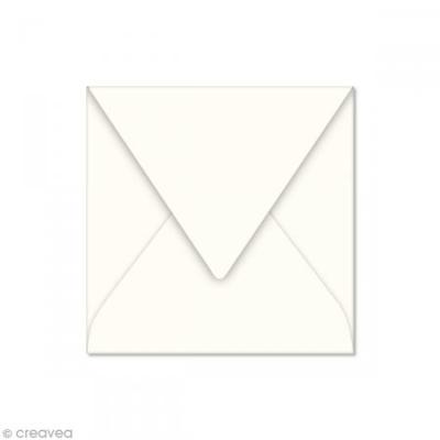 Enveloppe Faire Part Pollen 120g 120 X 120 Mm Par 20 Ivoire