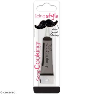 Scrapcooking Icing Stylo Noir - Lot de 4