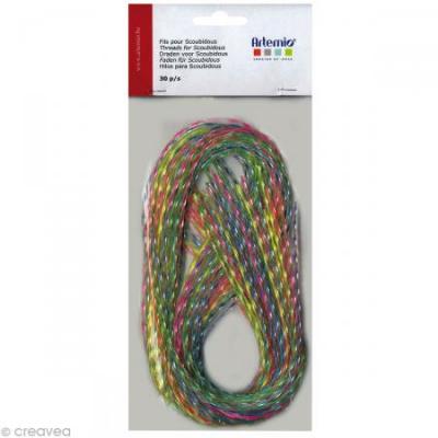 Fil scoubidou Torsad&eacute; x 30 - Artemio - couleur variant