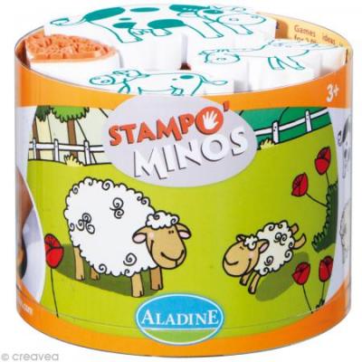 Kit 10 tampons enfant Stampo'minos Ferme - Aladine - couleur variant