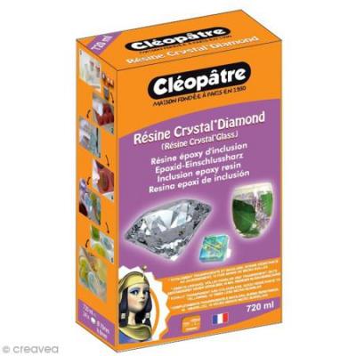 Kit r&eacute;sine Crystal Glass Cl&eacute;op&acirc;tre et durcisseur - Cl&eacute;op&acirc;tre - couleur variant