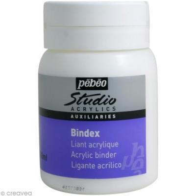 Pot 500ml Auxiliaire Studio ACRYLICS Bindex Liant Brillant