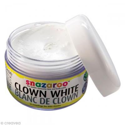 Snazaroo Maquillage Pot de 50 ml de Maquillage Blanc de Clown