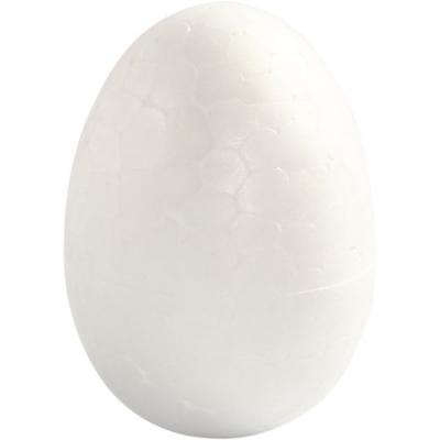 CC Hobby Oeufs en polystyr&egrave;ne blanc, h: 4,8 cm, blanc, polystyr&egrave;ne, 1