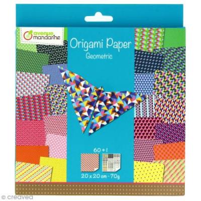 Avenue Mandarine - Kit cr&eacute;atif - Origami : Papier G&eacute;ometric