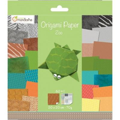 Avenue Mandarine - Kit cr&eacute;atif - Origami : Papier Zoo