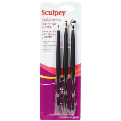 Accessoire Modelage - 3 Outils de style et finition - Sculpey