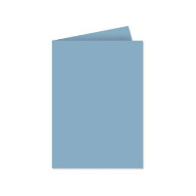 Clairefontaine Carte 210g Pli&eacute;e 110x155 Bleu Lavande Pqt 25