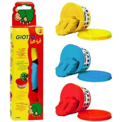 P&acirc;te &agrave; modeler GIOTTO B&eacute;b&eacute; &eacute;tui 3 pots primaires de 100 gr