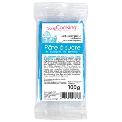P&acirc;te &agrave; sucre 100 gr - Bleu - ScrapCooking - couleur variant