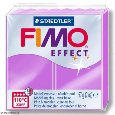 P&acirc;te Fimo effect N&eacute;on Violet 601 - 57 gr - Fimo - couleur variant