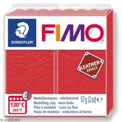 P&acirc;te Fimo Effet Cuir Corail - 57 g - Fimo - couleur variant
