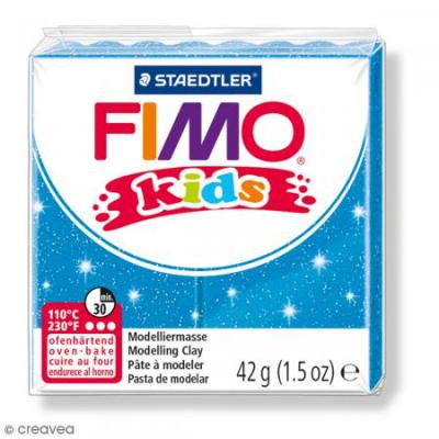 Staedtler - Fimo kids - Pain P&acirc;te &agrave;&nbsp; Modeler 42 g Bleu Paillet&eacute;