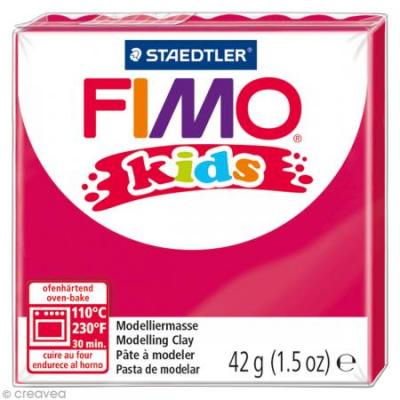 FIMO Lot de 3 kids P&acirc;te &agrave; modeler, durcissante au four, rose, 42 g